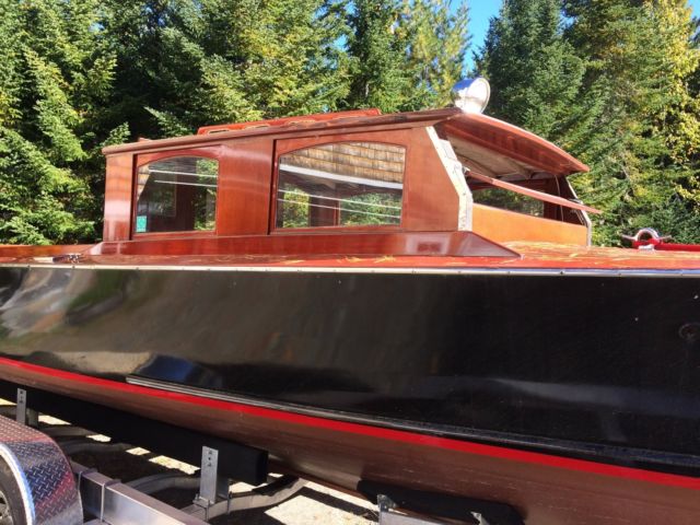 1954 ole lind wood runabout