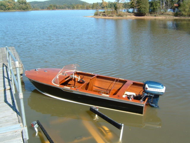 old wood runabout